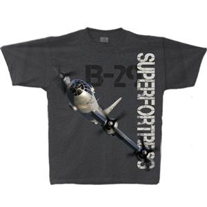 B-29 Superfortress T-Shirt Charcoal Grey MEDIUM