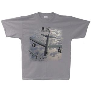 B-52 Stratofortress T-Shirt Silver YOUTH MEDIUM 10-12