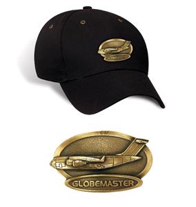 C-17 Globemaster Brass Badge Cap Black