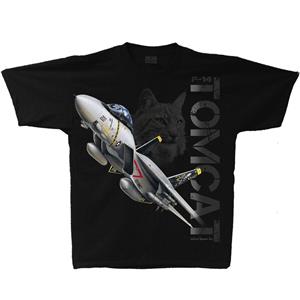 F-14 Tomcat T-Shirt Black YOUTH LARGE 14-16