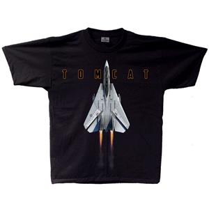 F-14 Tomcat Pure Vertical T-Shirt Black YOUTH SMALL 6-8