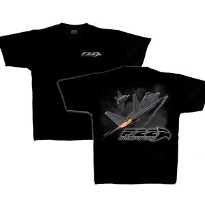 F-22 Raptor T-Shirt Black 2X-LARGE