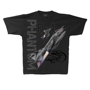 F-4 Phantom II USN T-Shirt Charcoal Grey LARGE