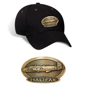 Handley Page Halifax Brass Badge Cap Black