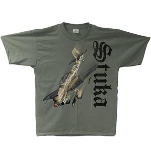 Junkers Ju-87 Stuka T-Shirt Green LARGE