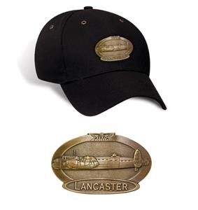 Avro Lancaster Brass Badge Cap Black
