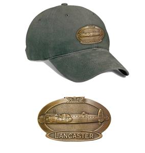 Avro Lancaster Brass Badge Cap Khaki Green