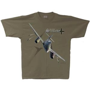 Messerschmitt Me-262 Stormbird T-Shirt Green X-LARGE