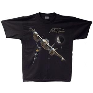 De Havilland Mosquito Night T-Shirt Black X-LARGE