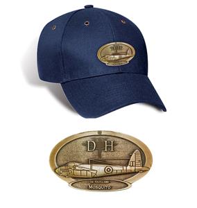 De Havilland Mosquito Brass Badge Cap Navy Blue