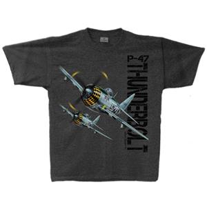 P-47 Thunderbolt T-Shirt Charcoal Grey LARGE