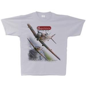 Spitfire MkVb-2 T-Shirt Liquid Silver LARGE