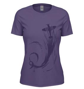 Swirling Spitfire T-Shirt Purple LADIES 2X-LARGE