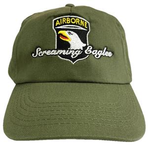 101st Airborne Screaming Eagles Cap Olive Green