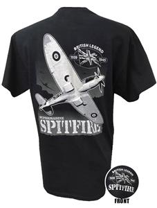 Spitfire British Legend Action T-Shirt Blue LARGE