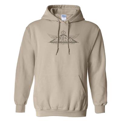 Avro Aircraft Vintage Logo Hoodie Sand LARGE - Click Image to Close