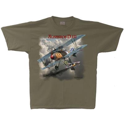 Albatross D.111 T-Shirt Military Green LARGE - Click Image to Close