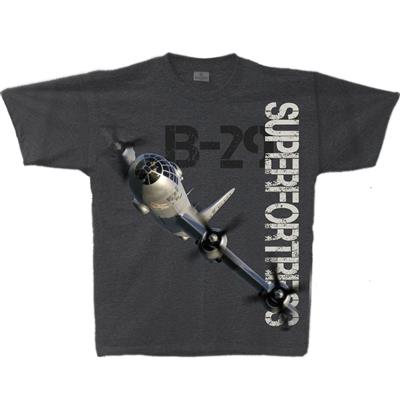 B-29 Superfortress T-Shirt Charcoal Grey SMALL - Click Image to Close