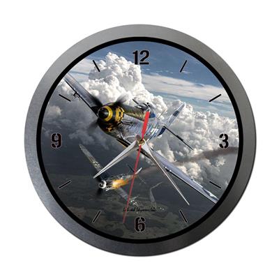 P-51 Mustang Flight Wall Clock - Click Image to Close