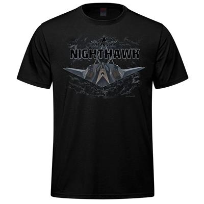 F-117 Nighthawk Flight T-Shirt Black MEDIUM - Click Image to Close