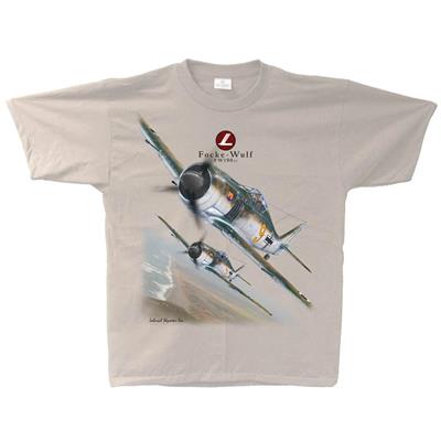 Focke-Wulf FW190 T-Shirt Sand X-LARGE - Click Image to Close