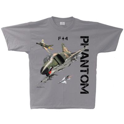 F-4 Phantom II Vintage T-Shirt Silver Grey MEDIUM - Click Image to Close