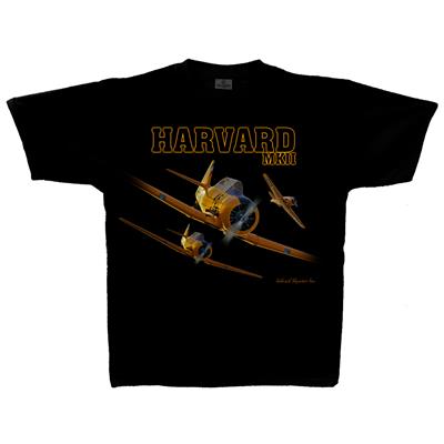 Harvard MkII T-Shirt Black LARGE - Click Image to Close