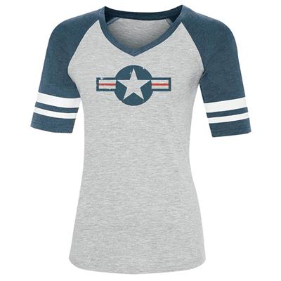 Ladies USAF Game Day T-Shirt Light Grey LADIES 2X-LARGE - Click Image to Close
