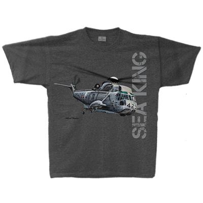 Sea King T-Shirt Grey LARGE - Click Image to Close