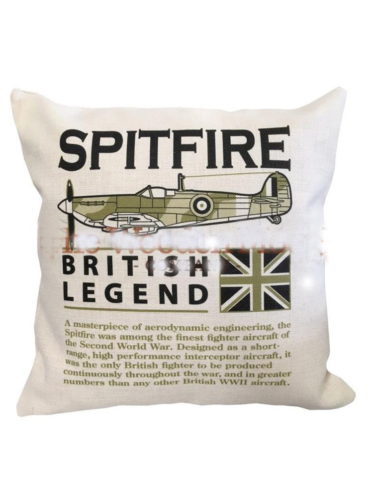 Spitfire British Legend Cushion - Click Image to Close