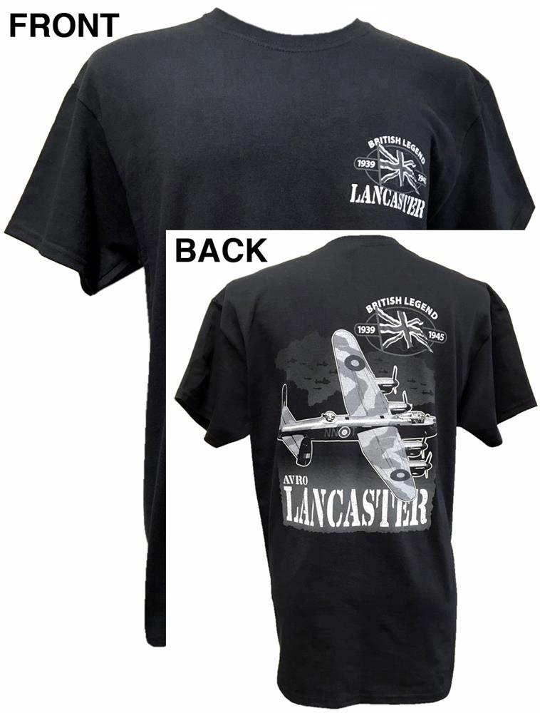 Lancaster British Legend Action T-Shirt Blue MEDIUM - Click Image to Close