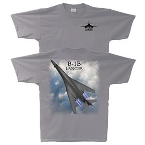 B-1B Lancer T-Shirt Silver 2X-LARGE