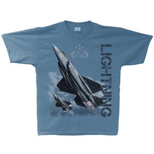 F-35 Lightning T-Shirt Blue LARGE