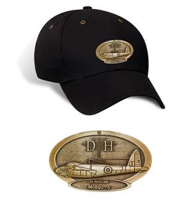 De Havilland Mosquito Brass Badge Cap Black