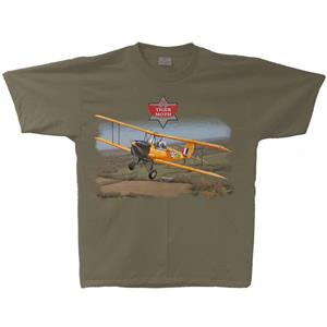 Tiger Moth T-Shirt Military Green LARGE