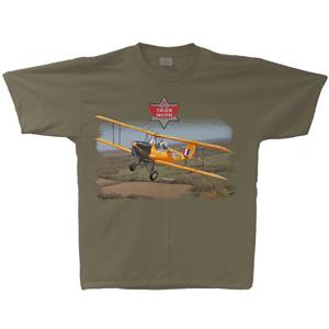 Tiger Moth T-Shirt Military Green SMALL