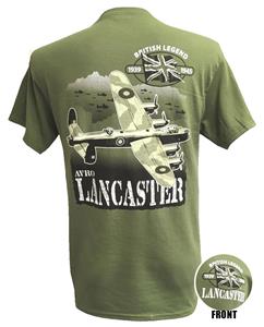 Lancaster British Legend Action T-Shirt Olive Green MEDIUM